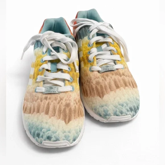 Adidas ZX Flux Torsion Sneakers- Multicolor Prism Gradient | Women’s SZ: 9 - Picture 1 of 6